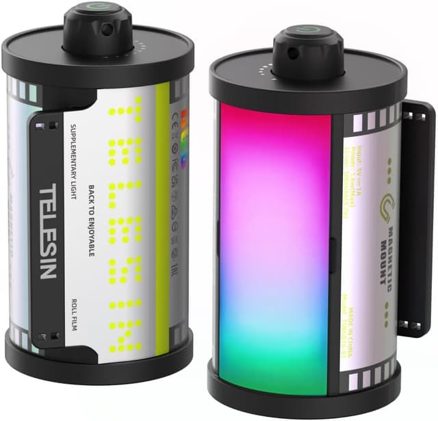 Thumbnail 6 de TELESIN Magnetic Bi-Colour LED Video Light (Cold Shoe Mount) for DSLR & mirrorless