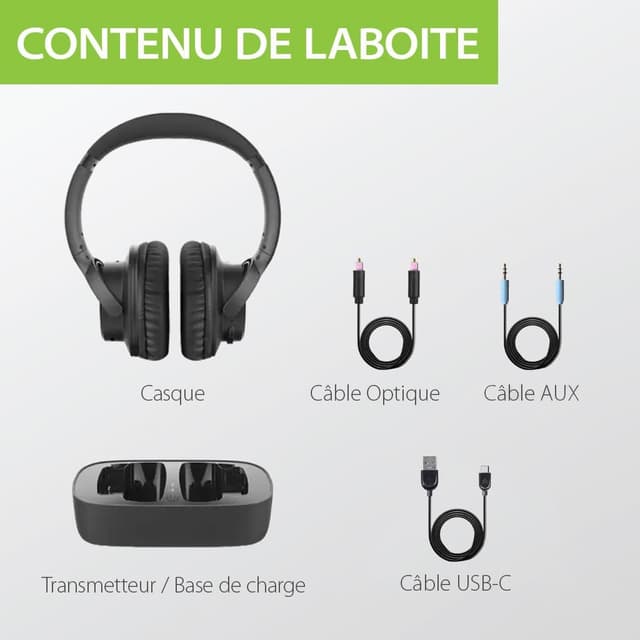 Thumbnail 6 de Avantree Ensemble casque TV 35h