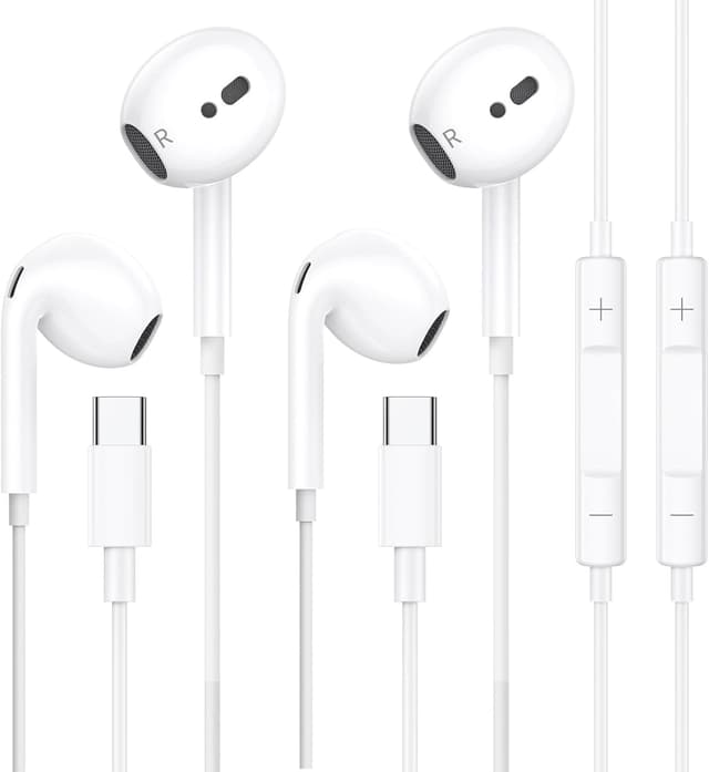 Detalle de USB C Kopfhörer 2er Pack für iPhone und Android