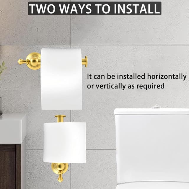 Thumbnail 5 de Katezon Toilettenpapierhalter Gold Wandhalterung 🚽