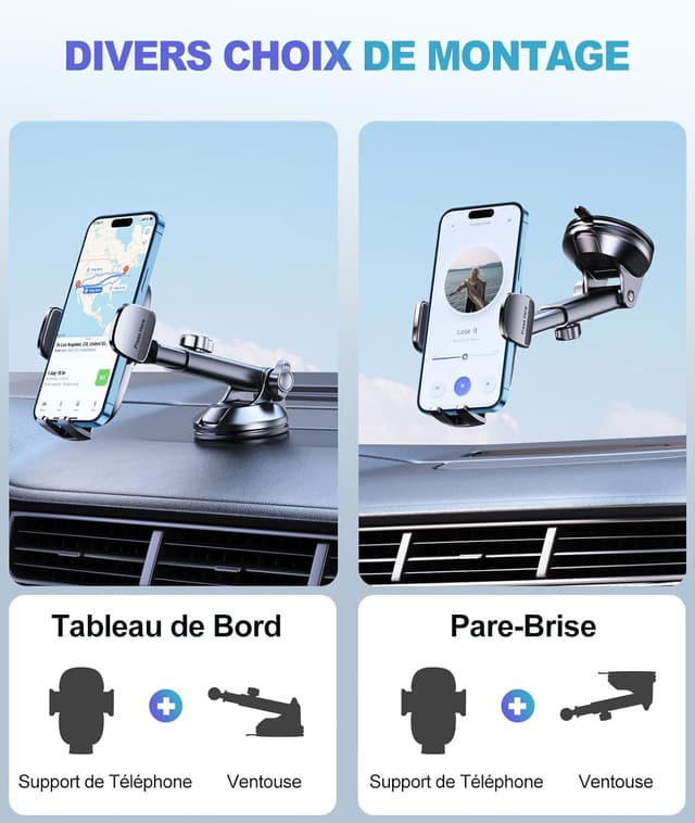 Thumbnail 2 de Support Téléphone Voiture CIRYCASE 360°