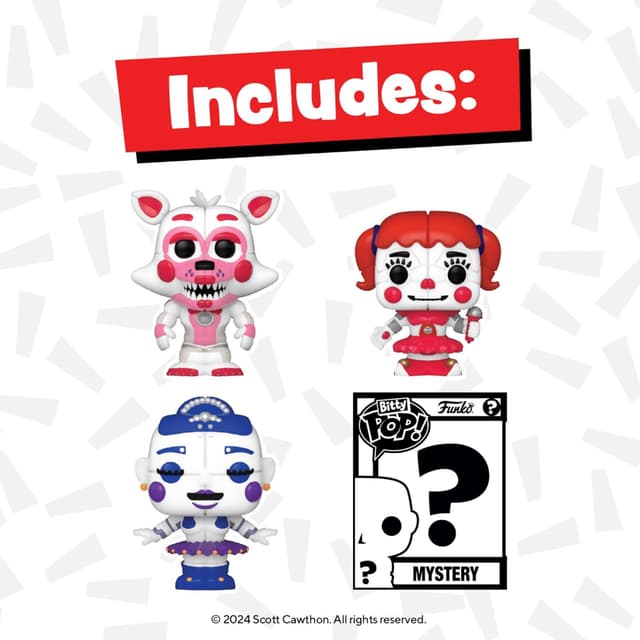 Detalle 2 de Funko Bitty POP! FNAF Mini Figure with Display Shelf