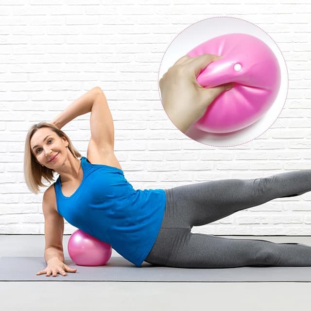 Detalle 2 de Yontree 2 Pack Soft Pilates Ball (22–25cm) for Yoga, Pilates & Core Workouts