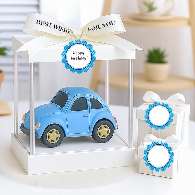 Detalle 2 de jijAcraft Blumen Runde GeschenkanhĂ€nger 6 cm đ