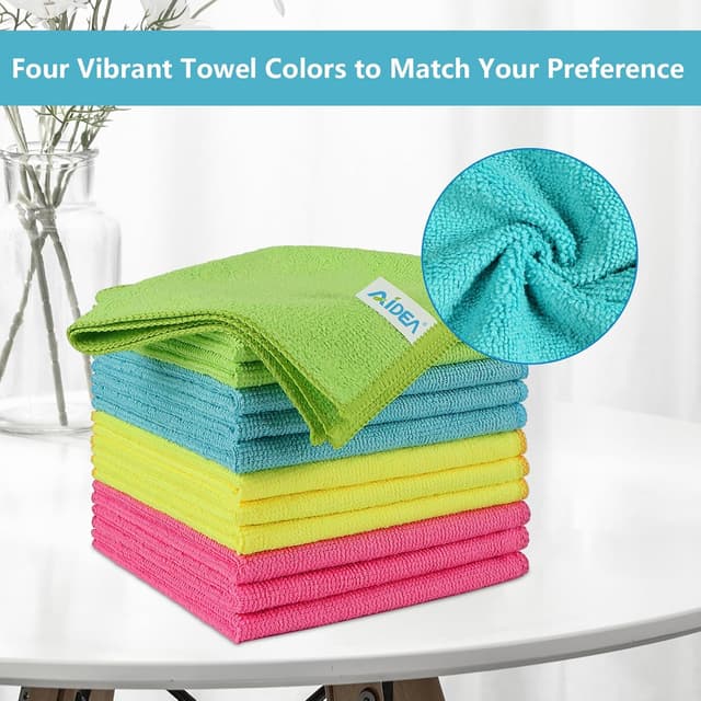 Detalle de AIDEA Microfibre Cloth 12 pack, 30 x 30 cm