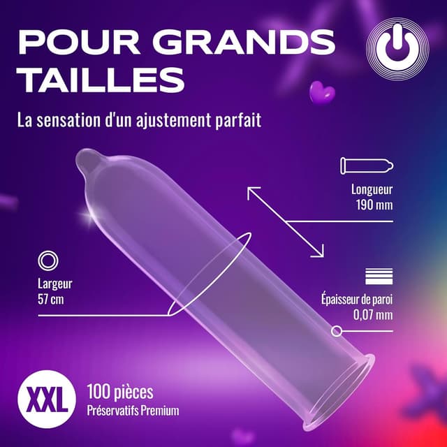 Thumbnail 2 de ON) préservatif XX-Large 57 mm