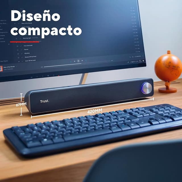 Detalle de Trust Arys barra de sonido 12 W para PC 🎵