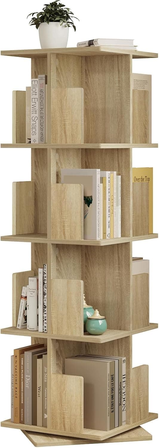 Thumbnail 7 de EUGAD Estantería Librería de Árbol 360° Giratoria 🌳