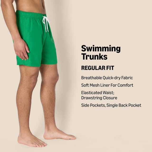 Thumbnail 6 de Amazon Essentials men’s swimming trunks with mesh lining, pockets and drawstring closure