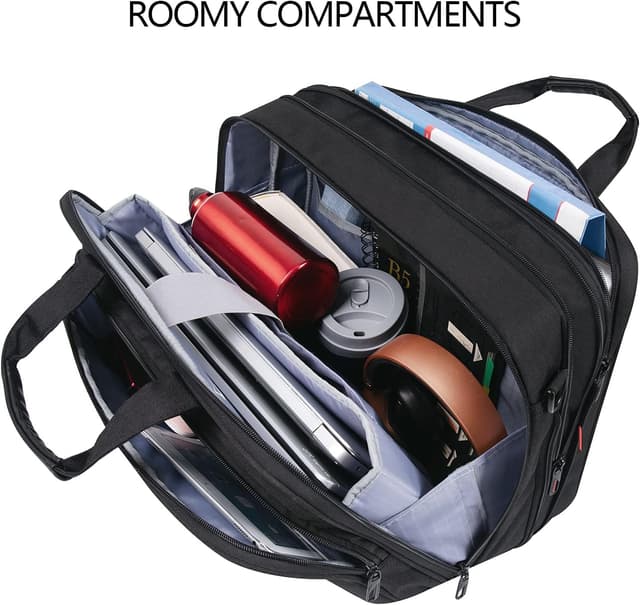 Detalle de VANKEAN expandable laptop briefcase up to 17.3-inch for work, travel and school
