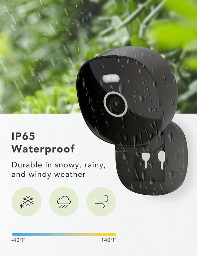 Detalle 2 de FAMVIVA 2K Security Camera — Wired outdoor/indoor