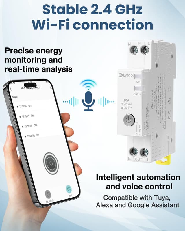 Detalle 2 de Lytool disjoncteur connecté WiFi 16A
