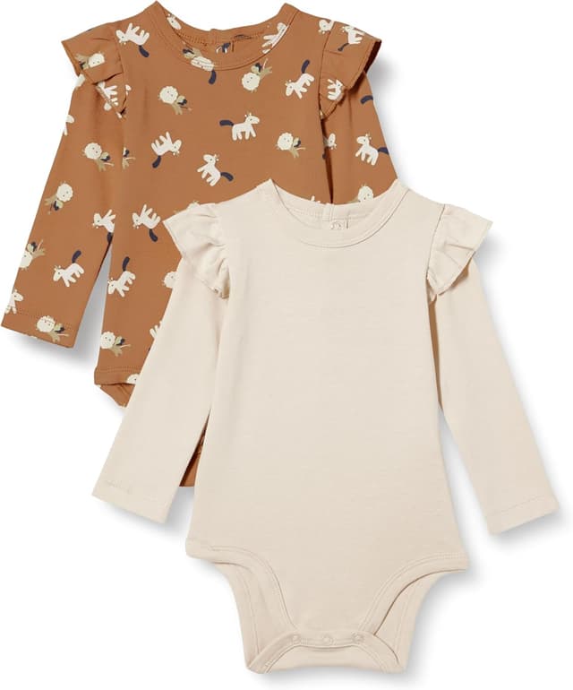 Imagen de Amazon Essentials Baby-Girls Ruffle Long-Sleeve Bodysuit 👶🏼 en OfertitasTOP
