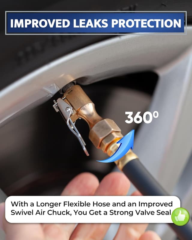 Thumbnail 3 de Tire Inflator with Gauge 100 PSI