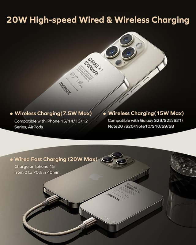 Thumbnail 4 de MOMAX Q.MAG X1 10000mAh Portable Charger