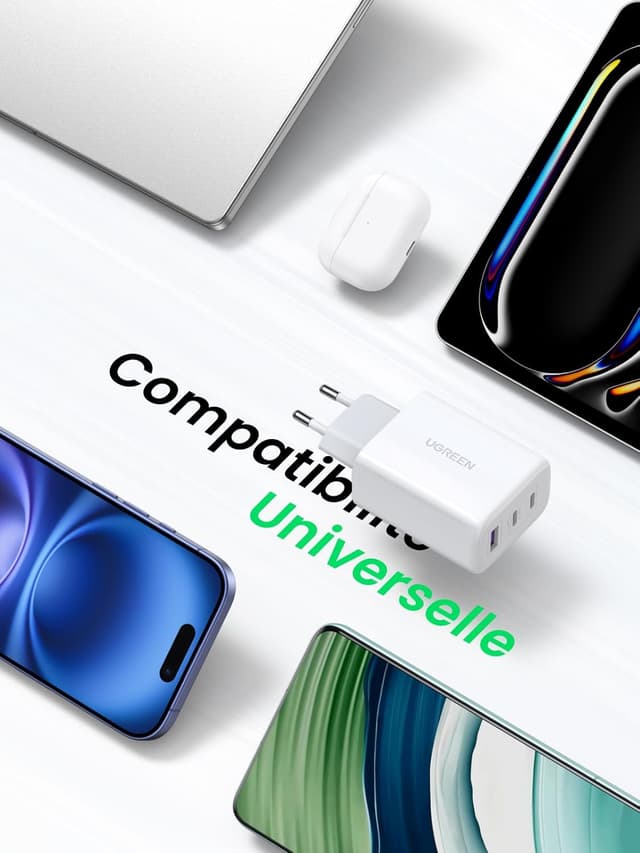 Thumbnail 6 de UGREEN Zapix 65W Chargeur USB C GaN 3 ports