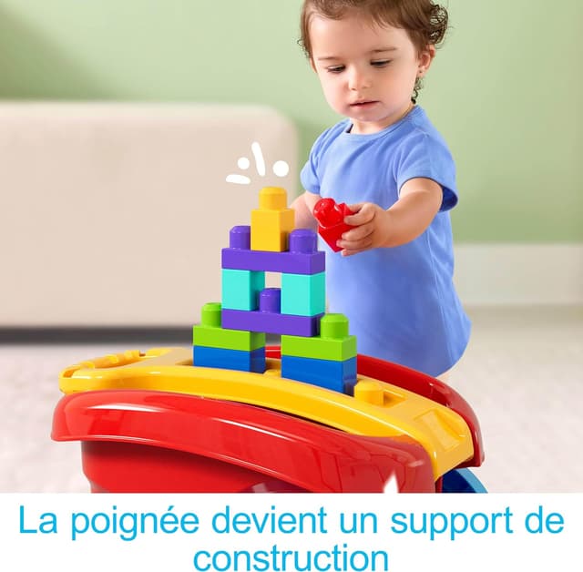 Thumbnail 3 de MEGA BLOKS JFR30 Wagon 20 pièces 🚂