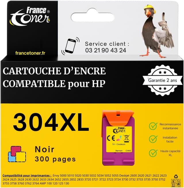 Thumbnail 6 de FranceToner 304XL cartouche HP 304