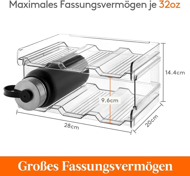 Thumbnail 4 de Lifewit Stapelbarer Flaschenhalter 6 Flaschen