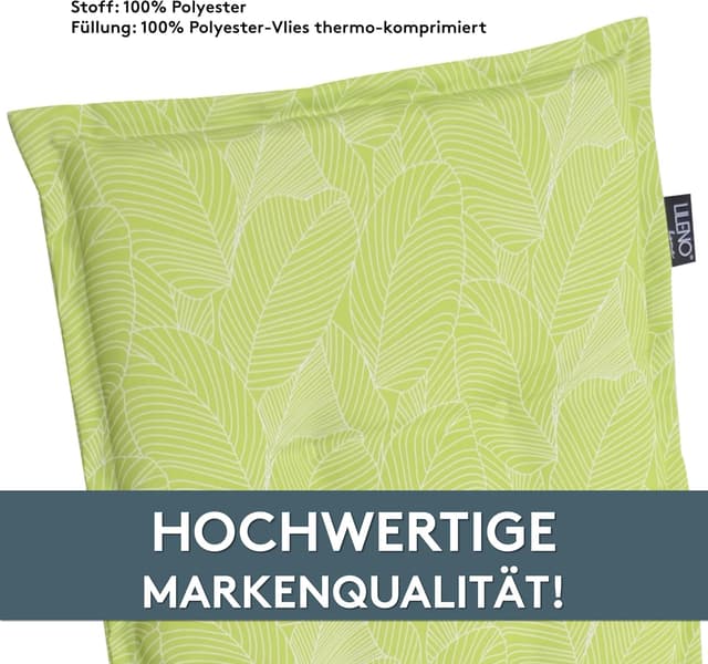 Thumbnail 6 de LILENO HOME Tumbona enrollable con cojín en hojas verdes ☀