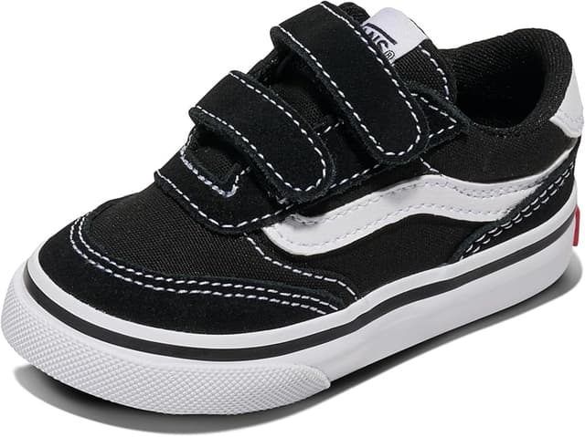Detalle 2 de Vans Brooklyn LS V Suede Canvas Black White talla 26
