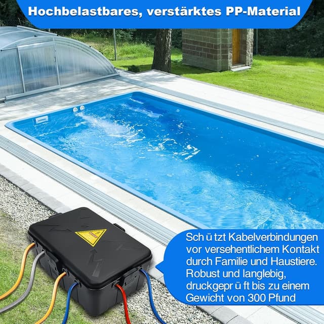 Detalle 2 de Außenbereich Elektrobox IP54 Schutzkiste 32x22x13 cm