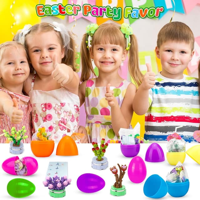 Detalle 1 de Ostereier mit Bausteinen 12 Stück für Kinder