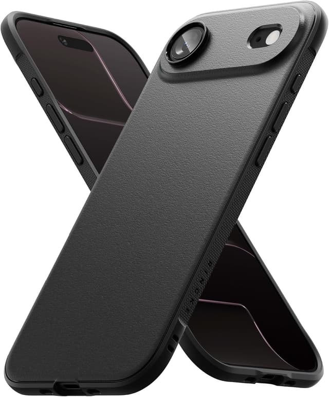 Detalle de Ringke Onyx Hülle für iPhone Air – rutschfest, kratz- und stoßfest mit präzisen Kameraausschnitten (Black)
