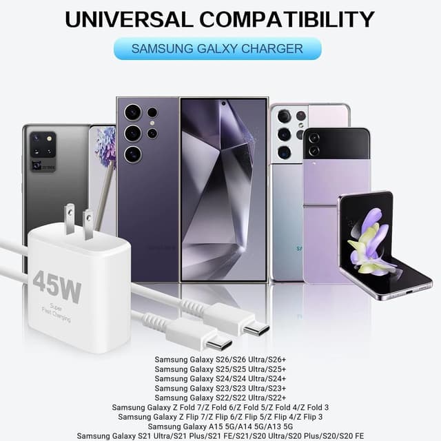 Detalle de Samsung Super Fast Charger 45W 🔌