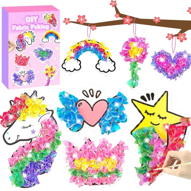 Detalle de KIFHCMPR Poke‑in Craft Kit for Kids 4+ 🎨