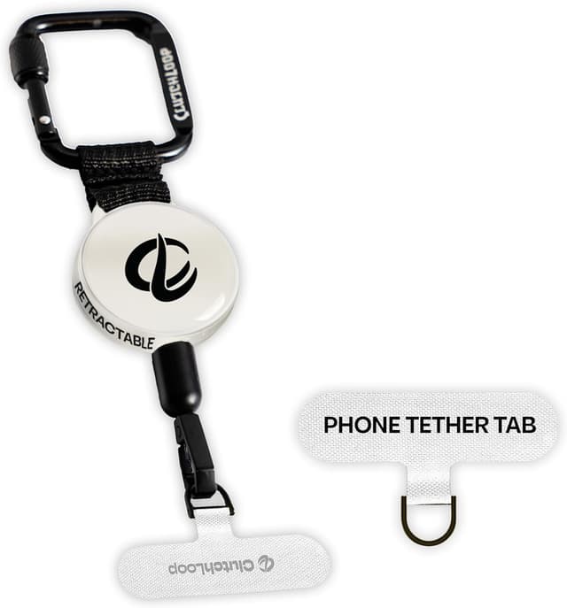 Detalle de ClutchLoop Anti-Theft Phone Tether with Retractable Steel Line and Locking Carabiner (Universal)