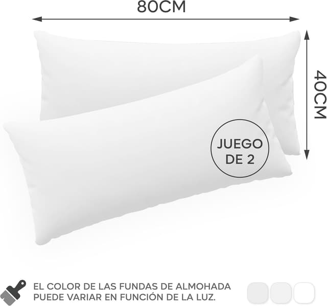 Thumbnail 1 de Twinzen® Juego de Fundas de Algodón Jersey 40x80 💤