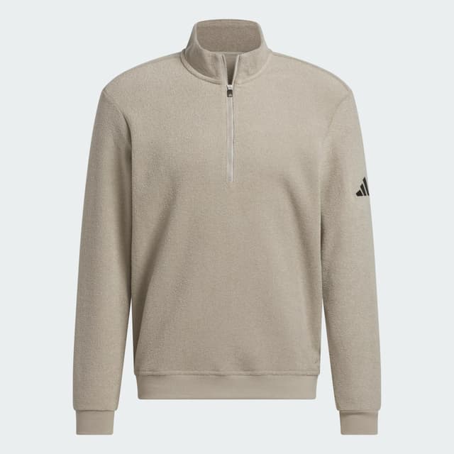Detalle 2 de Adidas Sudadera Ultimate365 Terry Cloth Quarter-Zip Beige