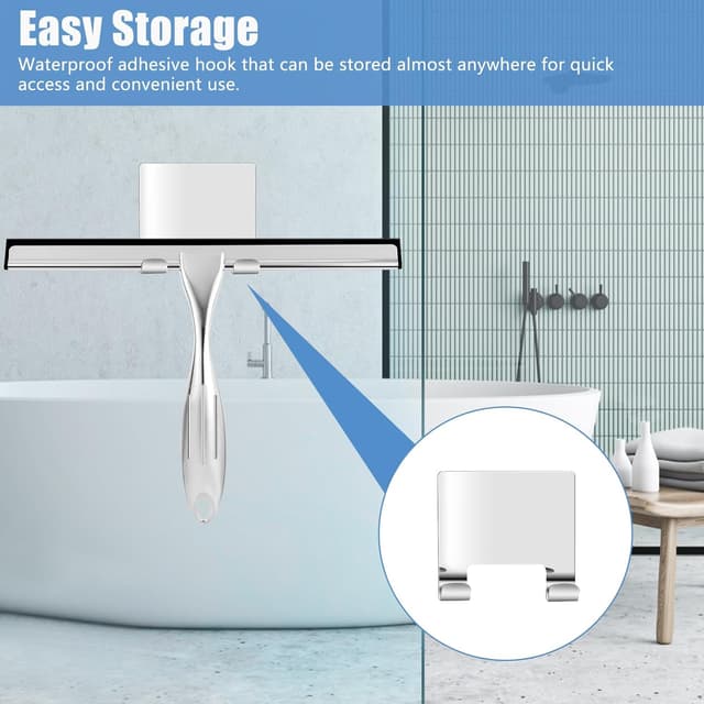 Thumbnail 5 de Shower Squeegee 10 Inch Stainless Steel Window Cleaner