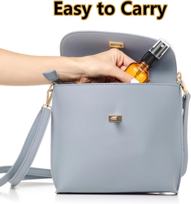 Detalle 1 de 30 ml amber glass mist bottles, 12 pack