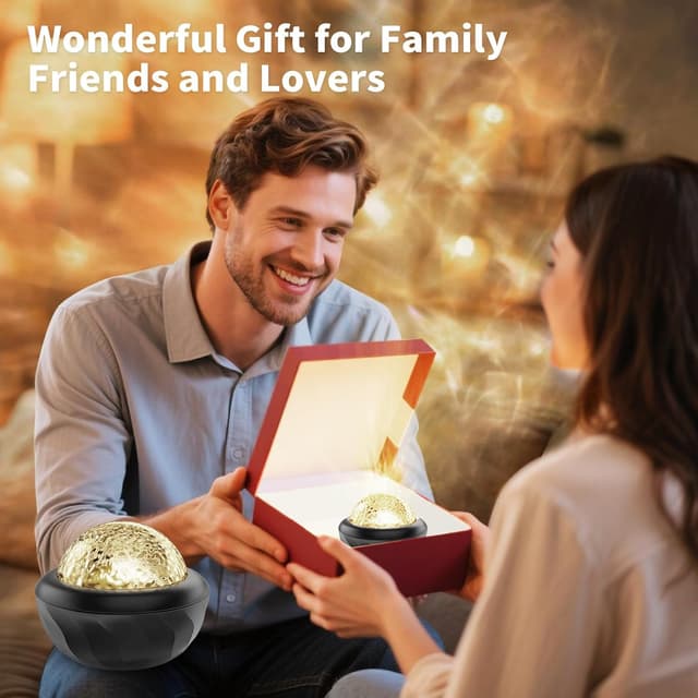 Detalle 2 de Fokky Galaxy Projector Sensory Lights with Remote Control – Ocean Wave Light, 7 Colours for Kids and Adults