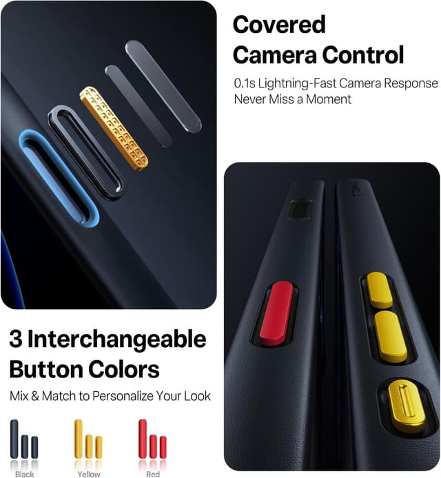 Detalle de TORRAS for iPhone 17 Case 12FT Military Grade Shockproof (Matte Black)