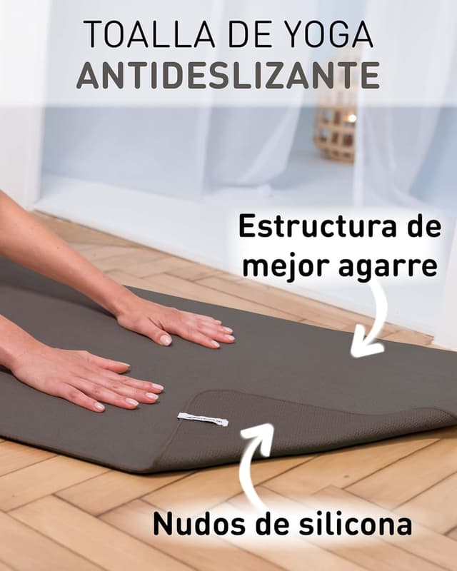 Detalle 1 de Fit-Flip toalla de yoga antideslizante 185x63