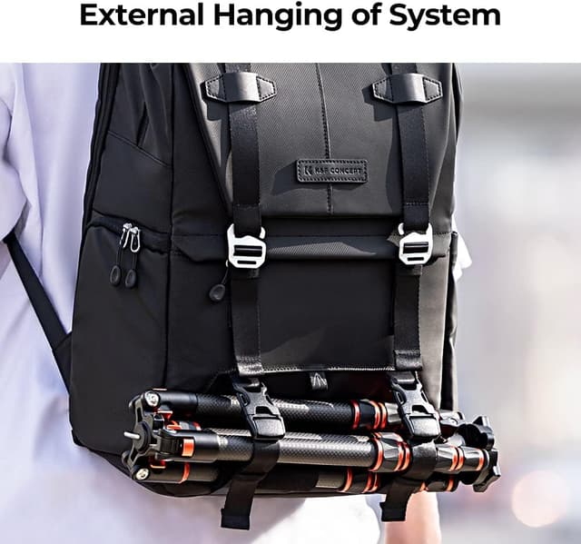 Thumbnail 6 de K&F CONCEPT Kamerarucksack 20L mit 15,6-Zoll-Laptopfach – spritzwassergeschützter Fotorucksack für DSLR & SLR