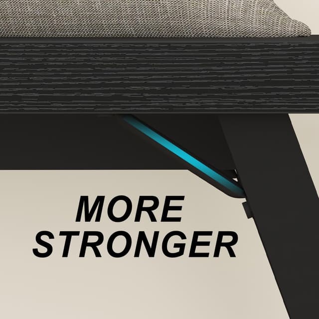 Thumbnail 6 de Schuhaufbewahrungsbank Schwarz 120 cm