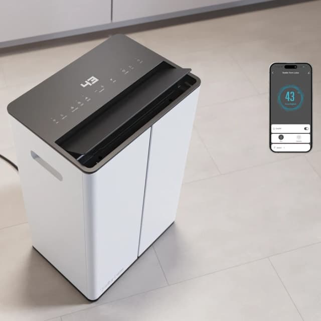 Detalle de Stadler Form SF-L-031E Lukas Luftentfeuchter mit HEPA-Filter, App-Steuerung und einstellbarer Luftfeuchte