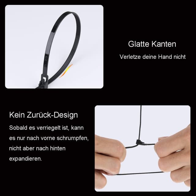 Detalle 1 de Rluobo 100 Kabelbinder wiederverwendbar 🛠