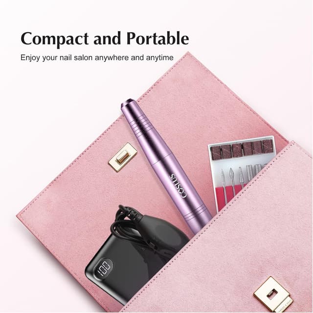 Thumbnail 6 de COSLUS Electric Nail Drill File Portable manicure kit ๐