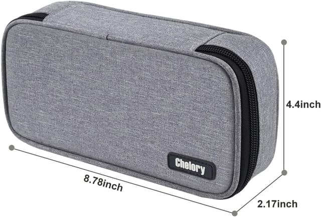 Detalle de Large Capacity Pencil Case / Big Pencil Bag with Oxford Fabric, Mesh Pockets & Elastic Slots