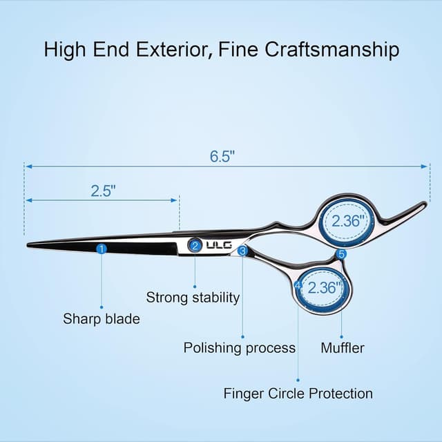 Thumbnail 1 de ULG Professional 6.5" Hair Cutting Scissors ✂