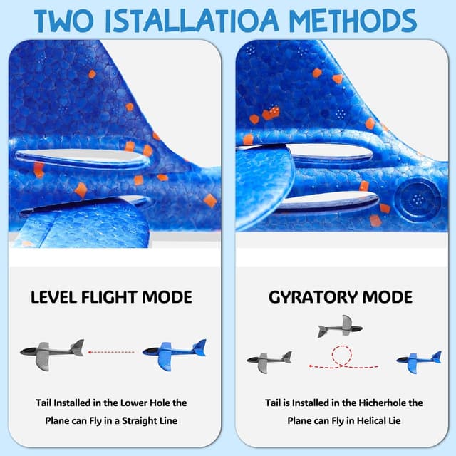 Thumbnail 3 de PATRICHOR Styropor Flugzeuge 4er Pack