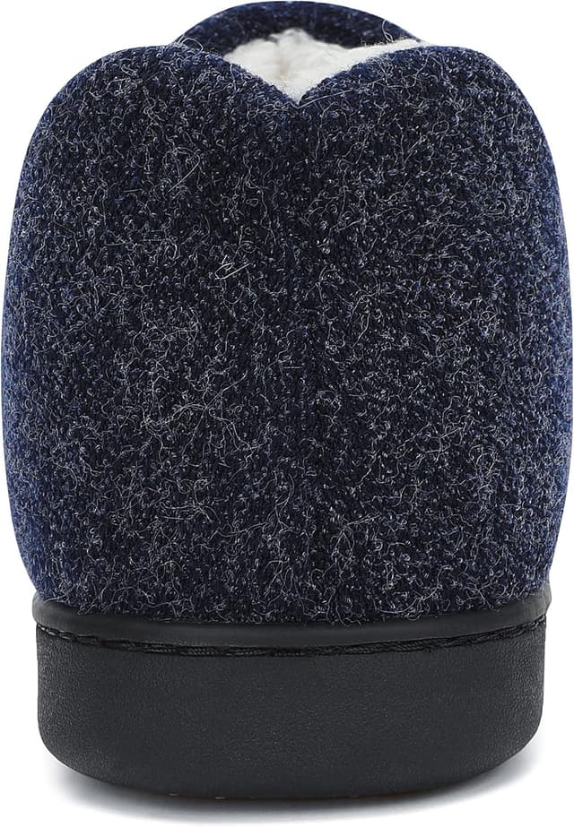 Detalle de Mishansha Herren Winter Hausschuhe mit Memory-Foam und rutschfester Gummisohle