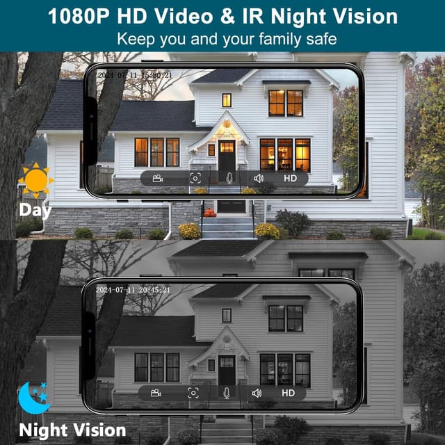 Thumbnail 1 de Wireless Video Doorbell Camera 1080P smart doorbell