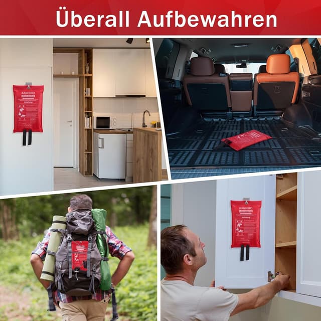 Thumbnail 5 de Kanhiro Löschdecke Küche 1 m x 1 m