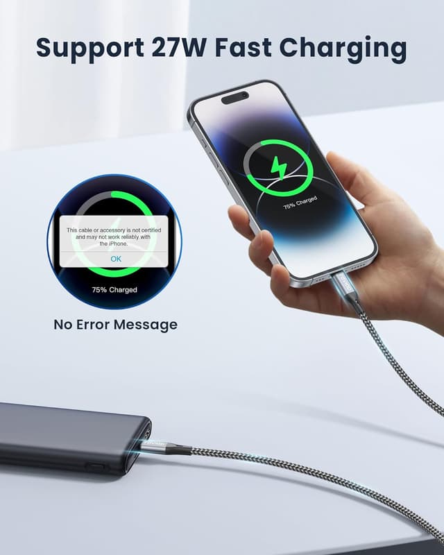 Detalle 2 de RAVIAD USB C Lightning Kabel 2M